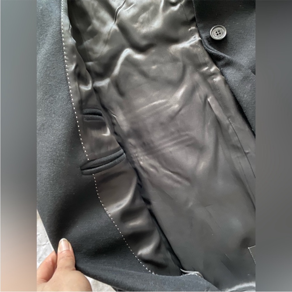 $350 Zara Black Oversized wool blend Coat Jacket STEVEN MEISEL Limited Ed XS NWT - Picture 11 of 13